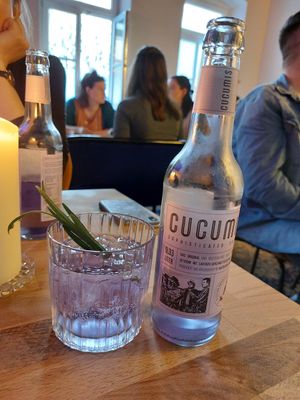 Lavender lemonade at Café Tropical in Mannheim