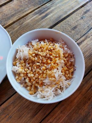 Almond rice at Café Tropical in Mannheim