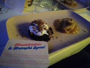 Dessert - in a gyoza! What! at Café Tropical in Mannheim