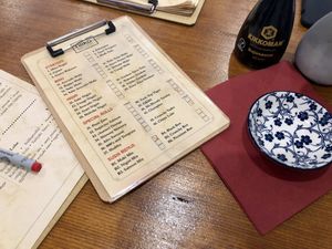 Menu order at Niiko Sushi x Vegan in Leipzig