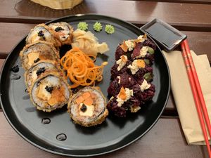 Crunchy Vader & Crispy Luke at Niiko Sushi x Vegan in Leipzig