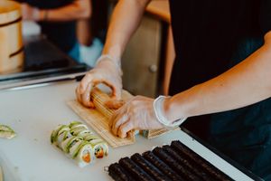 This is how we roll :) at Niiko Sushi x Vegan in Leipzig