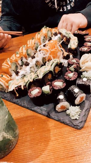 sushi plate at Niiko Sushi x Vegan in Leipzig