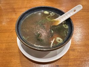 Miso soup  at Niiko Sushi x Vegan in Leipzig