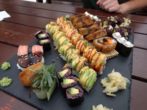 Premium sushi box at Niiko Sushi x Vegan in Leipzig