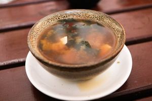 miso soup at Niiko Sushi x Vegan in Leipzig