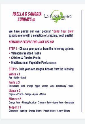 Sunday special at La Finca Eivissa in Liverpool