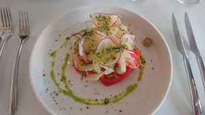 Tomato starter at La Maddalena in Wroclaw