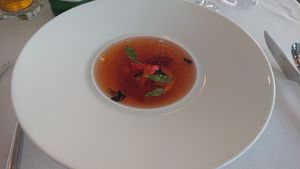 Soup with rhubarb at La Maddalena in Wroclaw