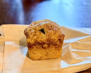 Blueberry Coffee Cake (Vegan/GF)  at Strange Brew Cafe in Binghamton