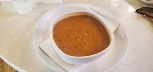 Vegan Minestrone Soup was very good! at Caffe Tosi in Saint Joseph