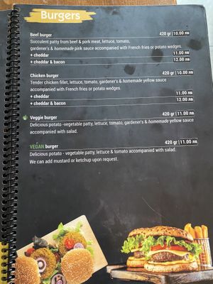 Veggie & Vegan Burger at STATION in Bansko