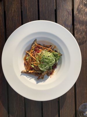 Auberginen Vorspeise at Place to V in Lenzen Elbe