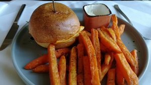 Magic Mushroom Burger at Place to V in Lenzen Elbe