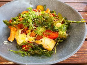 Gnocchi mit Pfifferlingen at Place to V in Lenzen Elbe