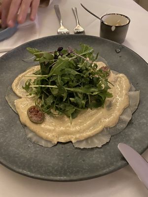 vitello tonnato vegan   at Place to V in Lenzen Elbe