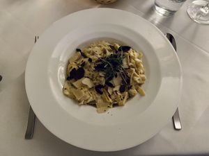 Truffle pasta  at Place to V in Lenzen Elbe