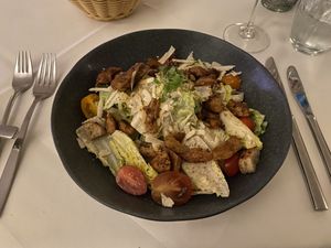 Ceasar Salad with planted chicken  at Place to V in Lenzen Elbe