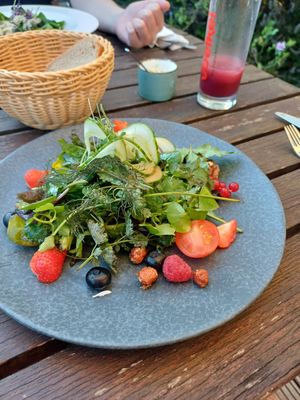 Wildkräutersalat at Place to V in Lenzen Elbe