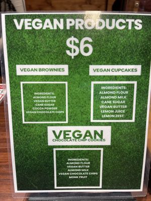 3 vegan options   at Ms. Marsha's Sweets in Indianapolis