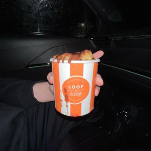 VEGAN DARK CHOCOLATE CHURRO BITES  at Loop and Scoop in Glasgow