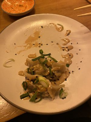 Mixed mushroom dumplings   at Dr. Zhang Dumpling Bar in Barcelona