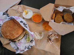 Got the nuggets as a side at Odd Burger in Vaughan
