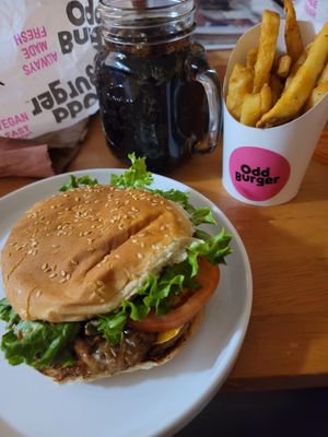 Vopper burger - delicious! at Odd Burger in Vaughan