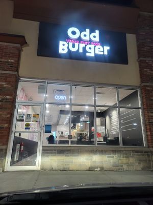 Outside at Odd Burger in Vaughan