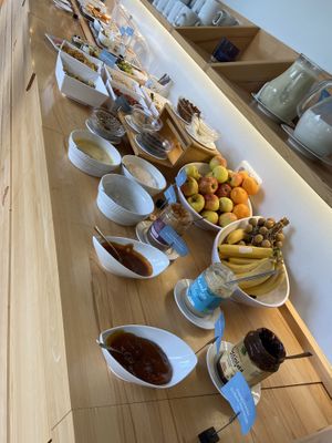 Frühstücks Buffet  at ahead Burghotel in Lenzen Elbe