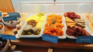 Vegan Breakfast buffet (ahead hotel) at ahead Burghotel in Lenzen Elbe