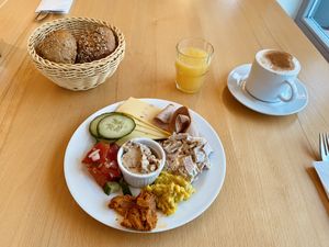 Frühstücksbuffet  at ahead Burghotel in Lenzen Elbe