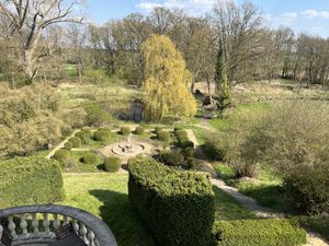 The park  at ahead Burghotel in Lenzen Elbe
