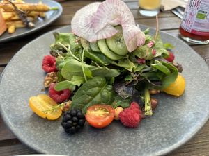 Wildkräutersalat  at ahead Burghotel in Lenzen Elbe