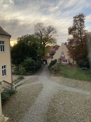 View from room nr. 1  at ahead Burghotel in Lenzen Elbe