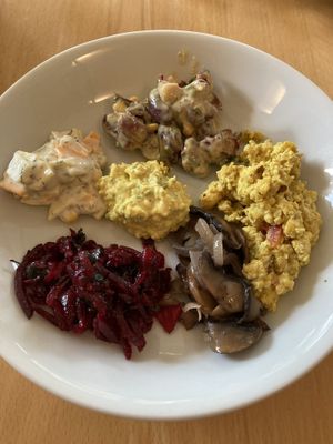 Small selection from the breakfast buffet  at ahead Burghotel in Lenzen Elbe