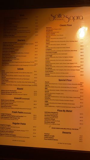 Vegan cheese available for all pizzas  at Sotto Sopra in El Gouna