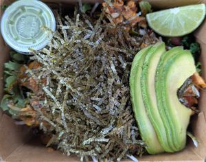 Hearty Veggie Nori with soy curls at Veggie Bowl in Oregon City