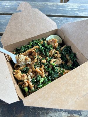 Delicious and filling Teriyaki Soy Bowl  at Veggie Bowl in Oregon City