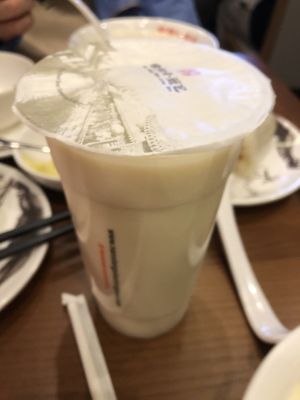 Iced soybean milk   at Nan Xiang Xiao Long Bao in Flushing
