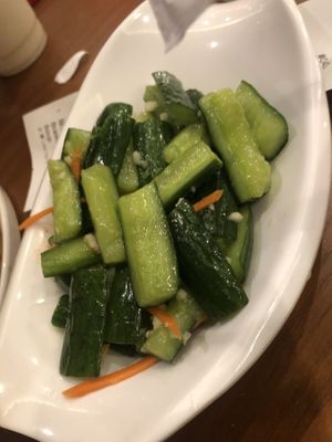 脆口黃瓜🥒 7.95 cucumber   at Nan Xiang Xiao Long Bao in Flushing