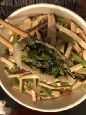 Steamed vegetable dumplings   at Nan Xiang Xiao Long Bao in Flushing