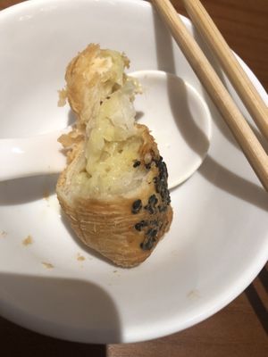 Durian puff  at Nan Xiang Xiao Long Bao in Flushing