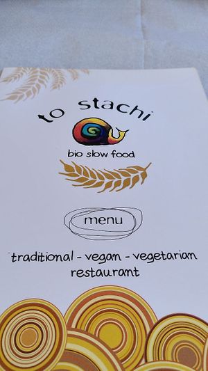 The menue looks quite good.  at To Stachi in Crete