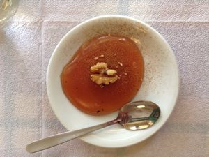 Seasonal dessert at To Stachi in Crete