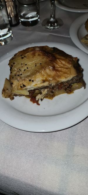 Vegan moussaka at To Stachi in Crete