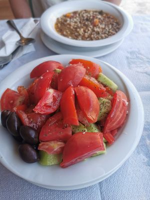 The best tomatoes! at To Stachi in Crete