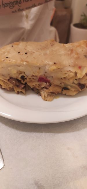 Pastitsio at To Stachi in Crete