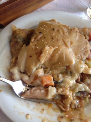 Pastitsio zoomed  at To Stachi in Crete