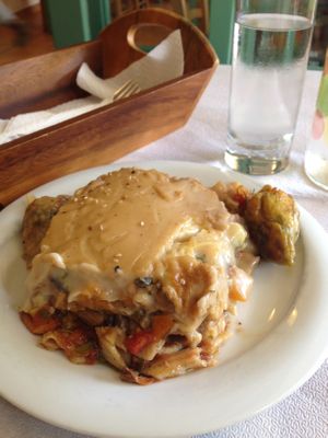Pastitsio at To Stachi in Crete